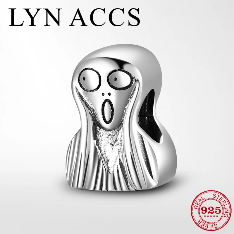 Женские металлические бусины LYNACCS из серебра 925 пробы подвеска для оригинального