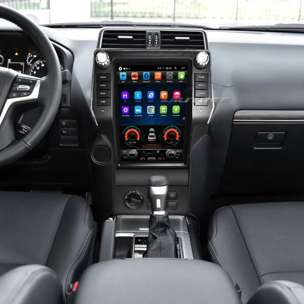 Вертикальный экран Tesla стиль Android для Toyota land cruiser prado 2018 Автомобильный