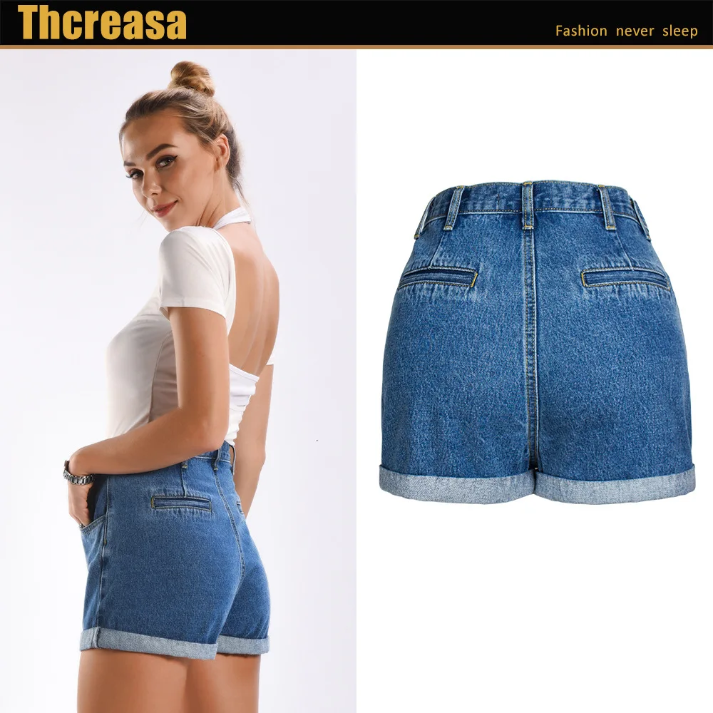 Новые летние женские джинсы с завышенной талией Свободные повседневные