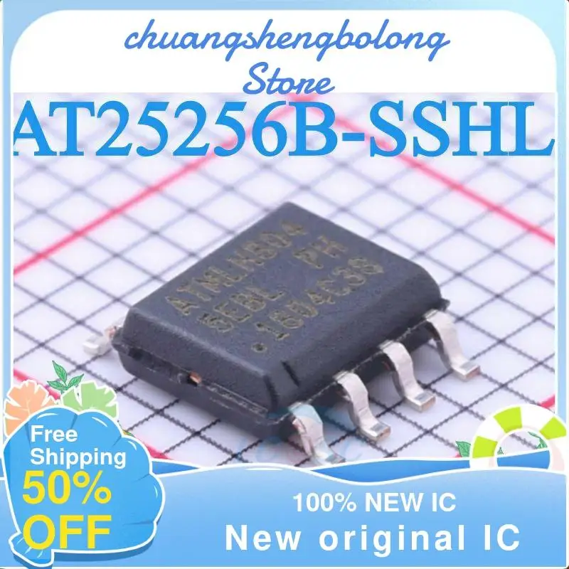 

10-200PCS AT25256B AT25256B-SSHL-T 5EB L B SOP8 New original IC