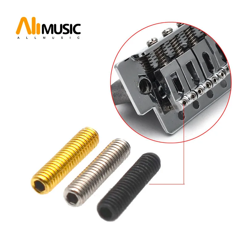 

12Pcs M3 Electric Bass Guitar Bridge Saddles Hexagon Screws for Tremolo Bridge or Electric Bass Bridge M3*10mm