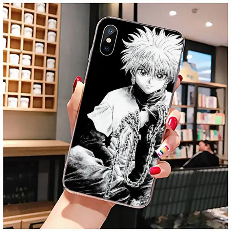 

Anime Hunter X Hunter Killua Phone Case Transparent for iPhone 11 12 mini pro XS MAX 8 7 6 6S Plus X 5S SE 2020 XR