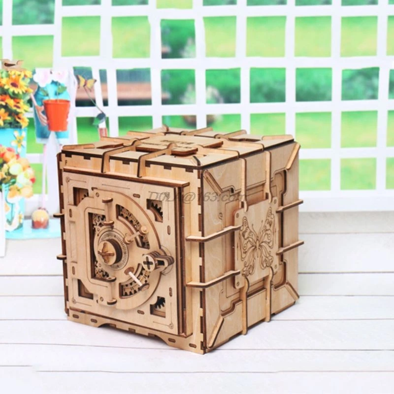 3D Пазлы деревянная коробка с паролем механический пазл DIY Сборная модель подарки