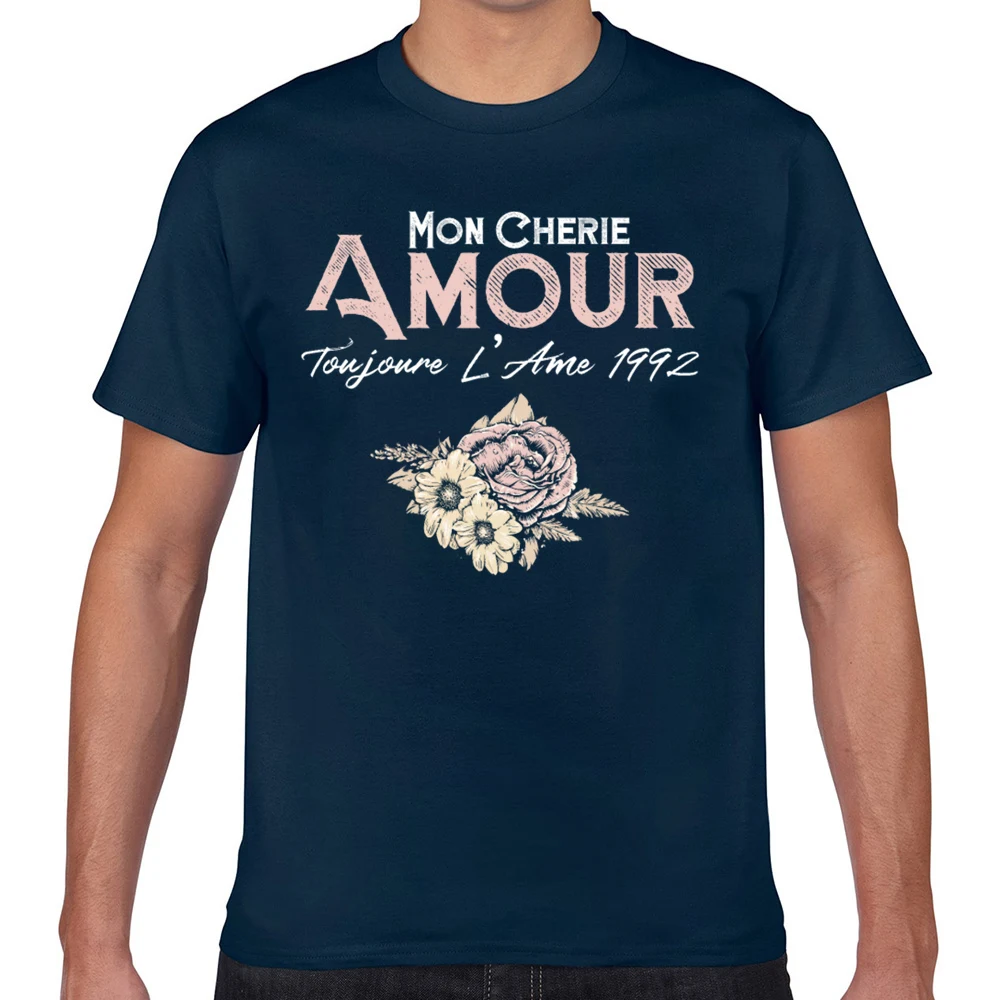 Топы футболки для мужчин с цветочным принтом mon cherie amour toujours lame 1992 сексуальные