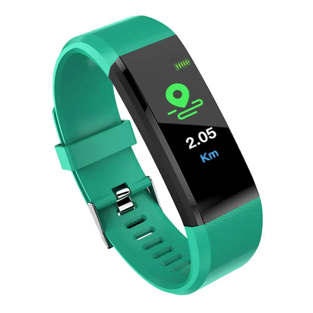 Смарт браслет с шагомером пульсометром и монитором кровяного давления для