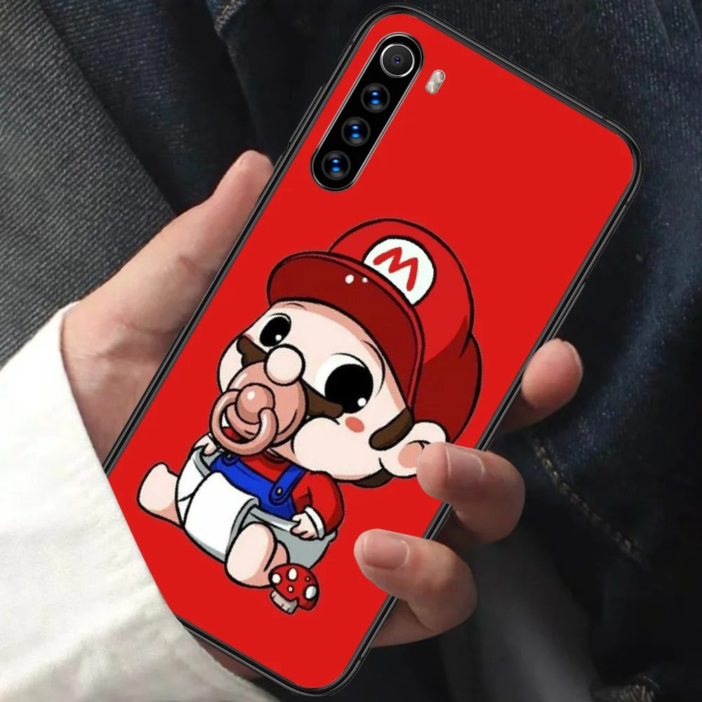 

Super Marios Bros Phone Case For XIAOMI Redmi Note 5 7 8 T 9 6A 7A 8A 9S K 20 30 Pro black Back Tpu Cell Trend Waterproof Soft