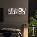 Портативные светодиодные цифровые настенные часы с отображением даты, времени, температуры, ночного света, современный дизайн, настольные часы для украшения гостиной часы настольные настенные декор для дома часы настен - фото