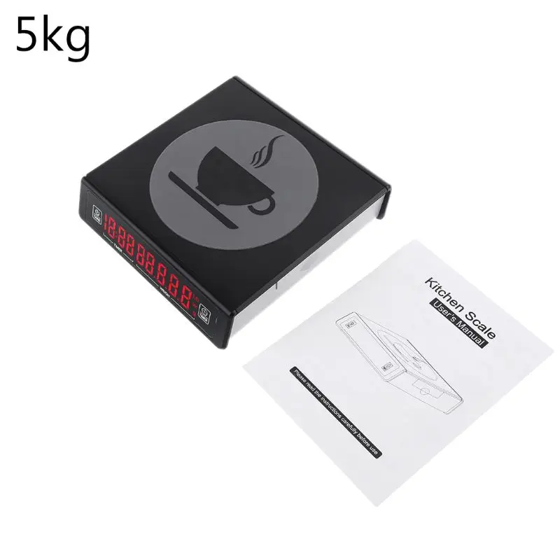 

3kg/5kg Electronic Scales 0.1g Hand Coffee Scale with Timer Mini Kitchen Scale 964E