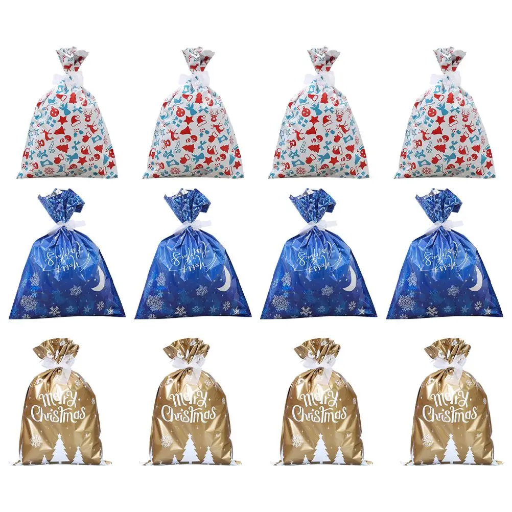 

15 шт. праздничные подарочные пакеты с завязками на Рождество лечит мешок пакет для конфет