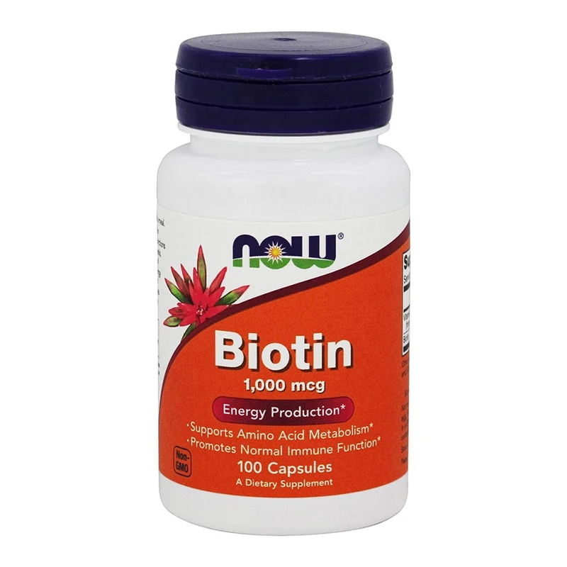 

Free shipping Biotin 1,000 mcg Energy Production Supports Amino Acid Metabolism Promotes Normal lmmune Function 100 Capsules