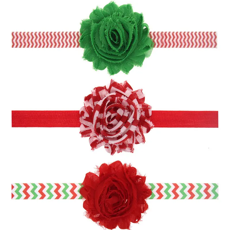 Новогодние аксессуары для волос маленьких девочек детская шифоновая повязка на