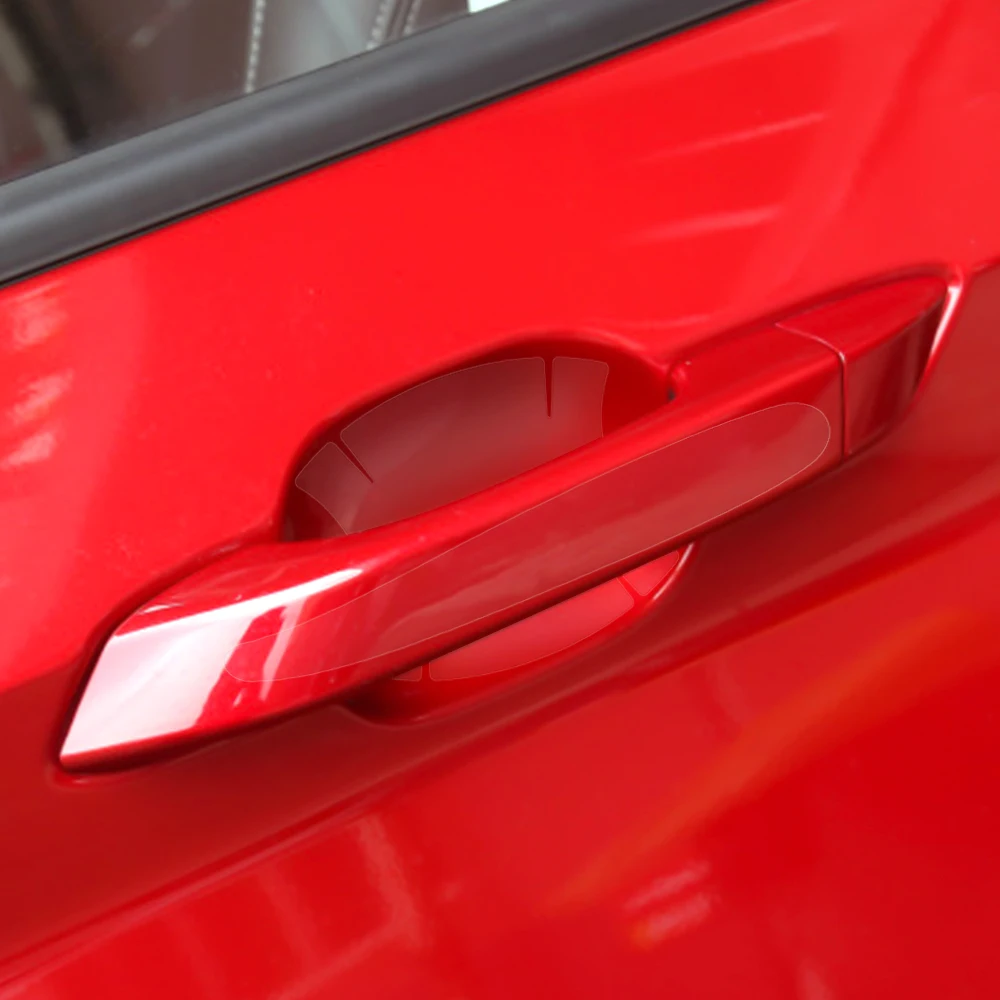 Защитная пленка-наклейка для автомобильной ручки двери (8 шт.) для Peugeot, Fiat, Toyota, Haval, Ford, Jaguar, Lada, Suzuki, MG, Opel, Kia, Saab.