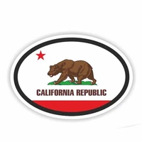 creative car sticker california republic country code accessories waterproof sunscreen vinyl decal