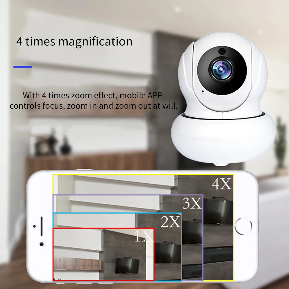 Мини монитор ip камера удаленный 1080P домашняя WiFi наблюдения безопасности HD