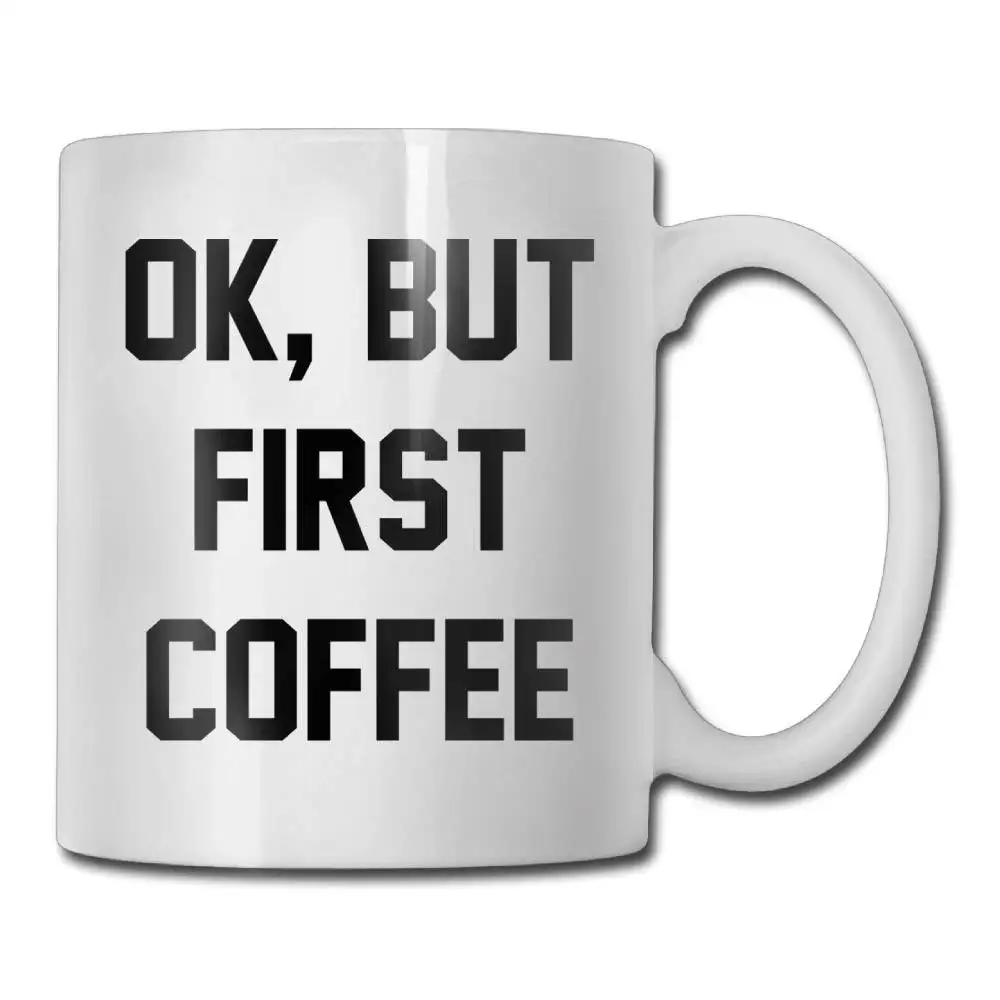 ОК но сначала кофе Смешные какашки кружка весом 11 унций кофейная | Дом и сад