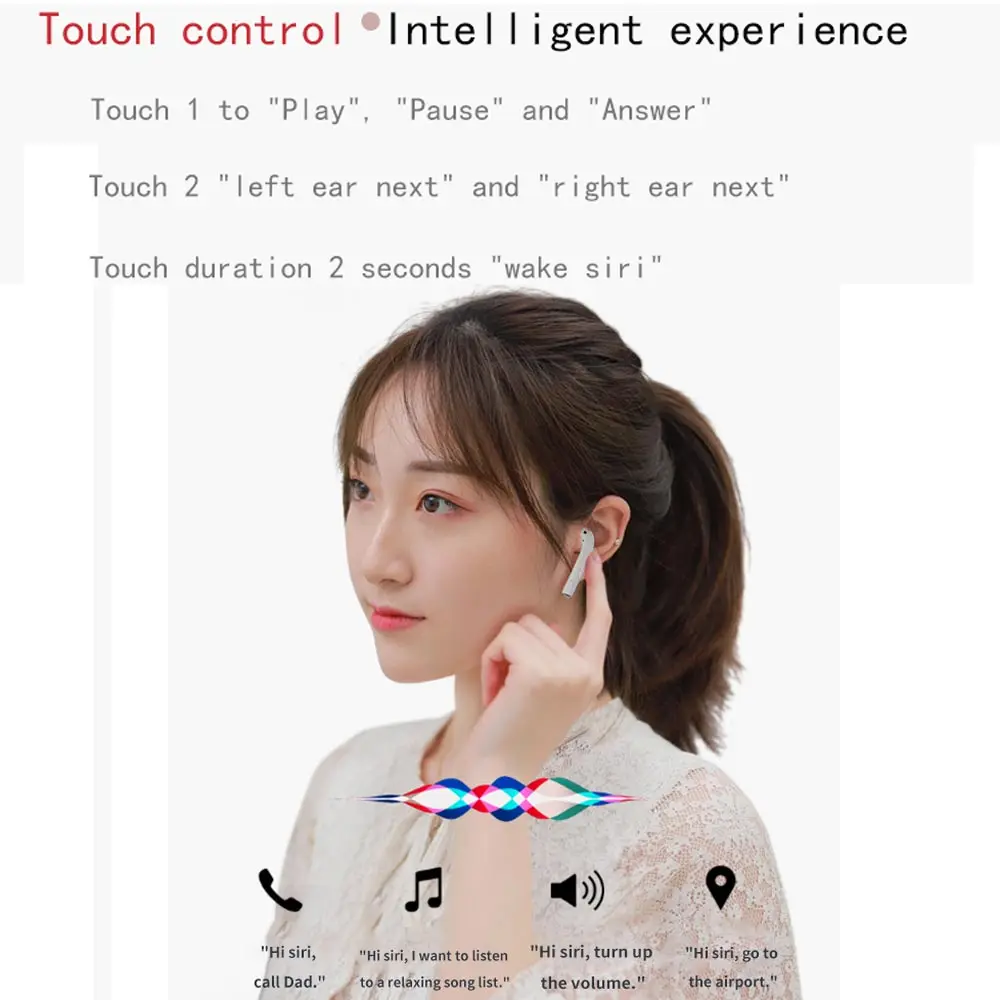 TWS беспроводной Bluetooth 5,0 футляр для наушников спортивные сенсорные наушники настоящие HIFI наушники 6D HD стерео наушники с микрофоном PK T5 QS1 GT1