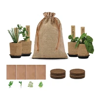 herb garden kit indoor garden planting set 4 herb seeds diy veggie growing kit for mini plants planting gardening gifts indoor