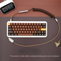geekcable handmade customized mechanical keyboard data cable for gmk theme evangelion 01 colorway sp keycap cable multiple plug