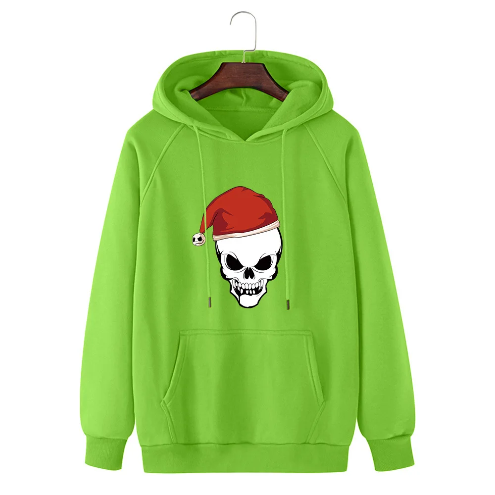 

New Christmas Casual Christmas Cap Skeleton Printed Warbler Big Cap Warble