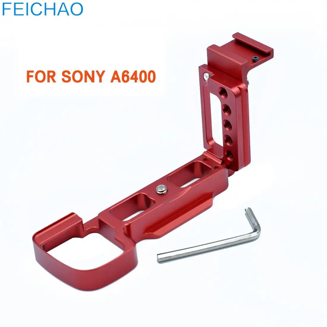 

Camera Vertical Shooting L Type Bracket Quick Release Baseplate for Sony a7R IV A7M4 A7R4 / A6400 DSLR Tripod Adapter Hand Grip
