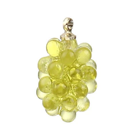 Зеленые и фиолетовые фруктовые шармы из цинкового сплава