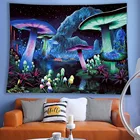 SepYue Фэнтези гобелен с изображением гриба настенный психоделическая футболка гобелен для дома и общежития Декор Хилл цветные абстрактные гобелены