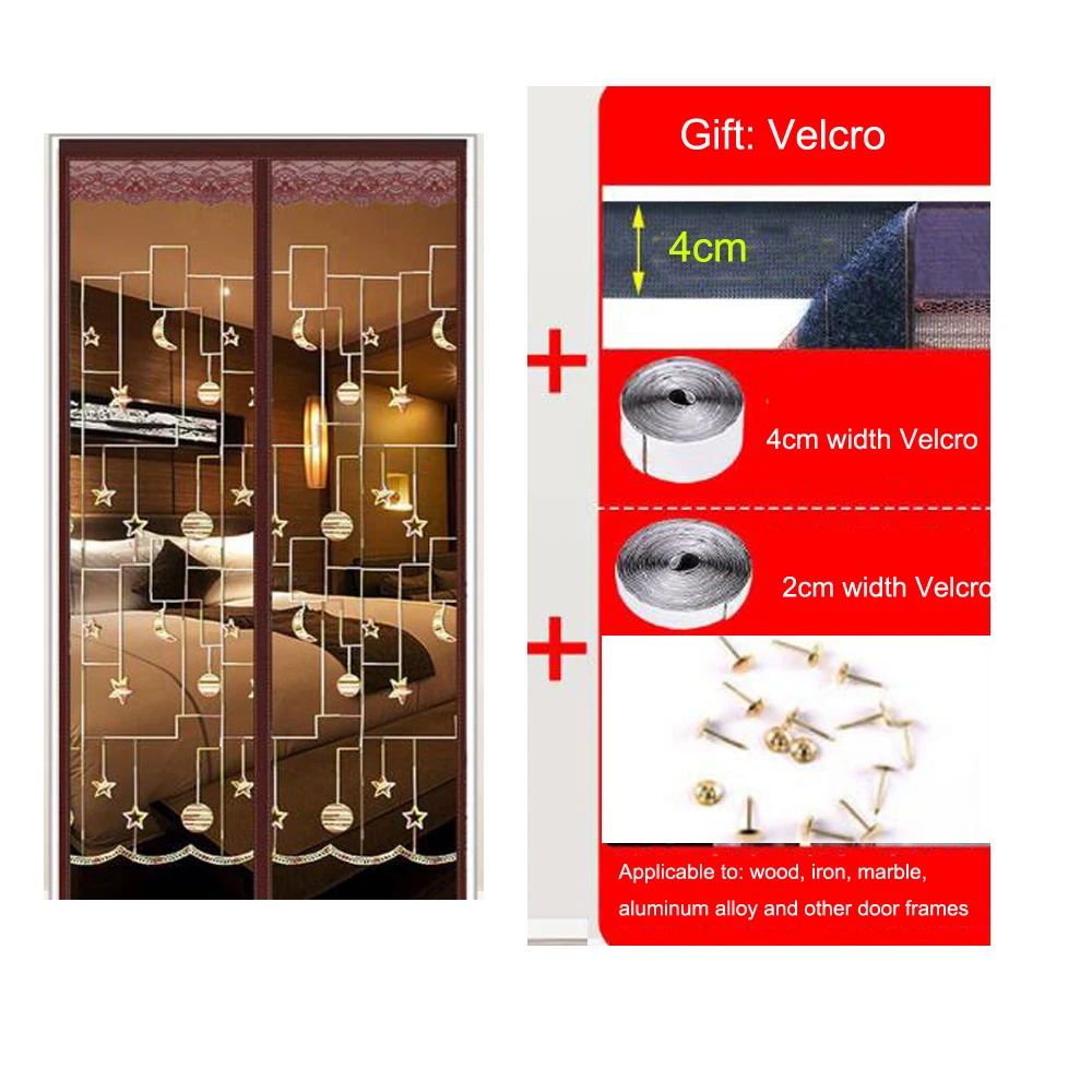 Москитная сетка на магните для защиты от насекомых автоматическое закрытие