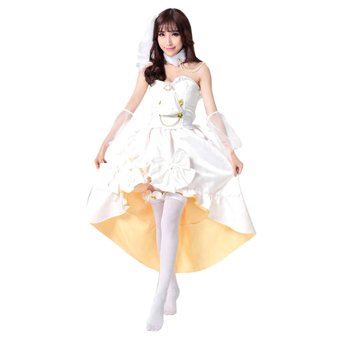 

LoveLive! Minami Kotori Bride Romantic Awaken Wedding Dress Cosplay Costume Uniform Suit Dress Japanese Anime Halloween