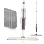 Швабра со съемным распылителем, волшебная домашняя швабра с многоразовыми насадками из микрофибры, для деревянного пола, плоская, уборка дома