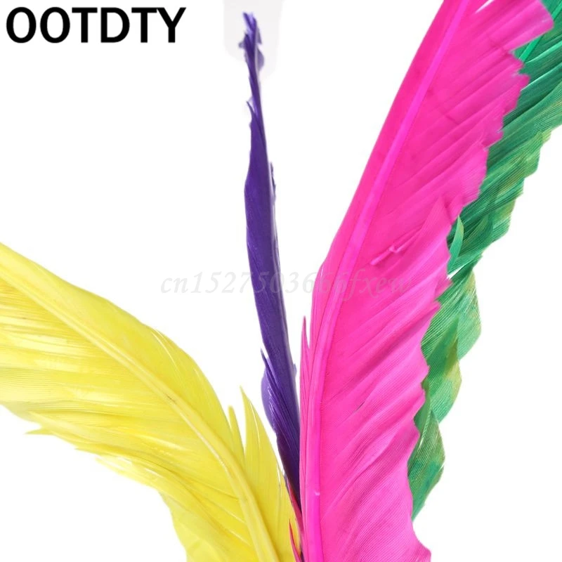 Китайский Волан Jianzi для фитнеса с красочными перьями 1 шт.|Волан| |