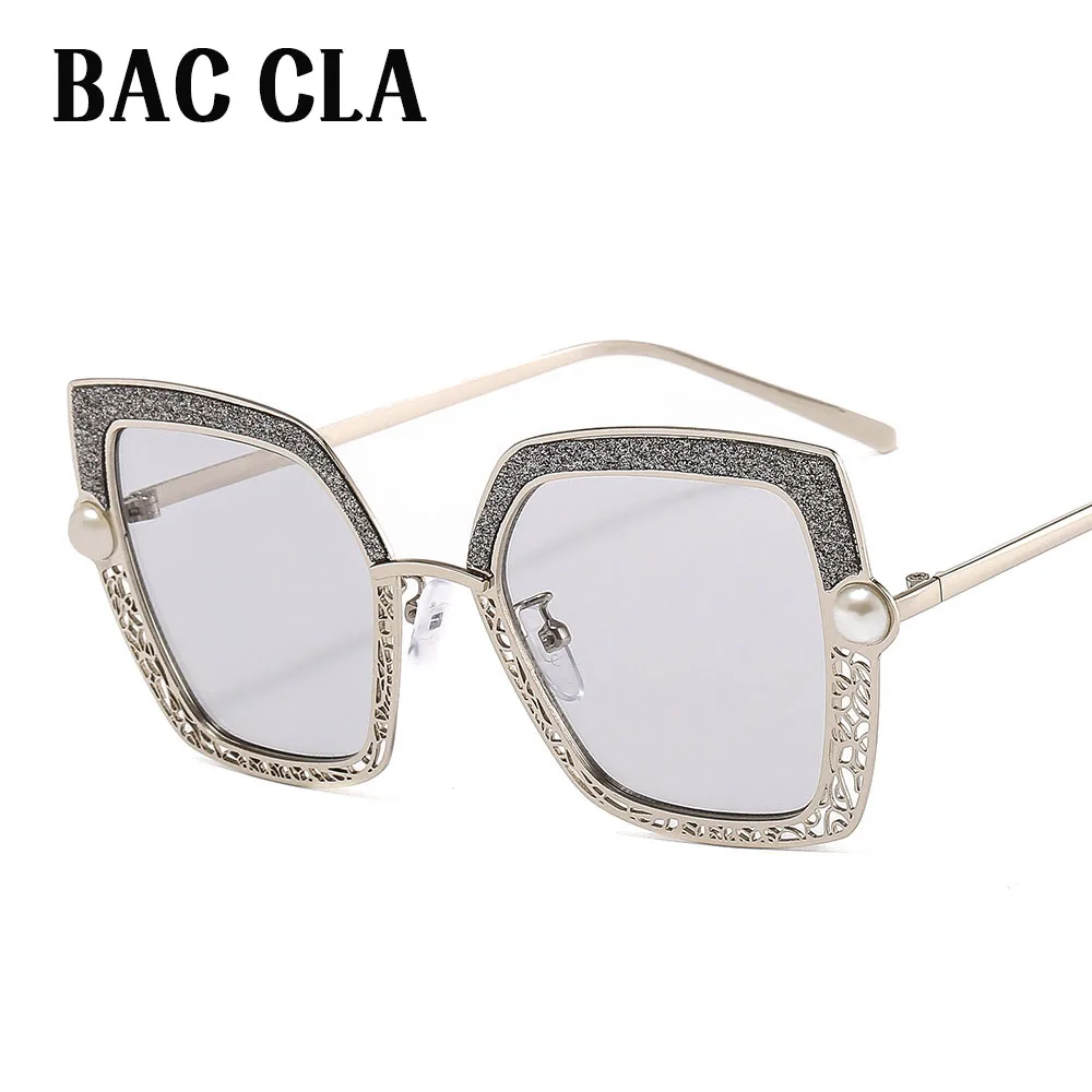 2020 в ретро-стиле Туфли украшенные жемчугом полые солнечные очки для женщин от