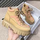 Женские ботильоны на платформе, осенние спортивные ботинки в готическом стиле, дизайнерские кроссовки на массивной подошве в стиле Харадзюку, женские ботинки в стиле панк