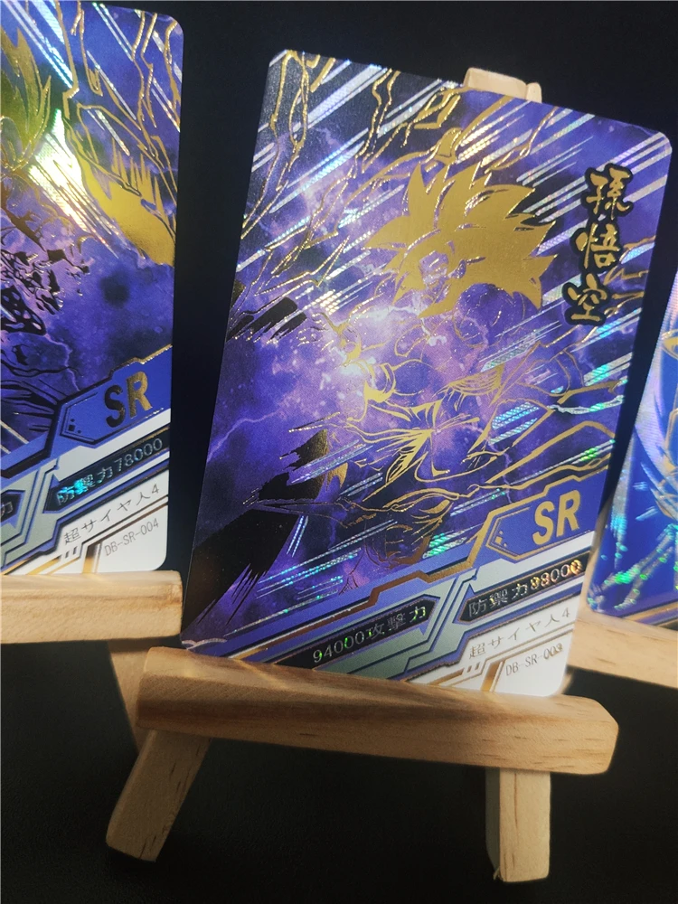 

4pcs/set Super Saiyan Dragon Ball Z Bronzing Heroes Battle Card Ultra Instinct Goku Vegeta Game Collection Cards