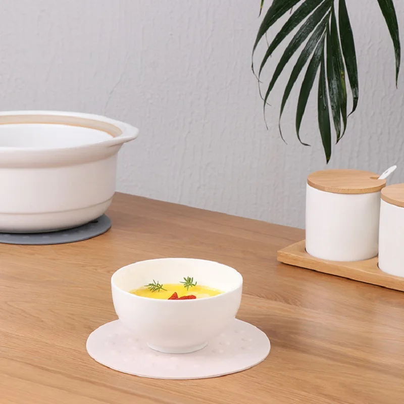 Круглые силиконовые тройные коврики подставка под чашку для напитков