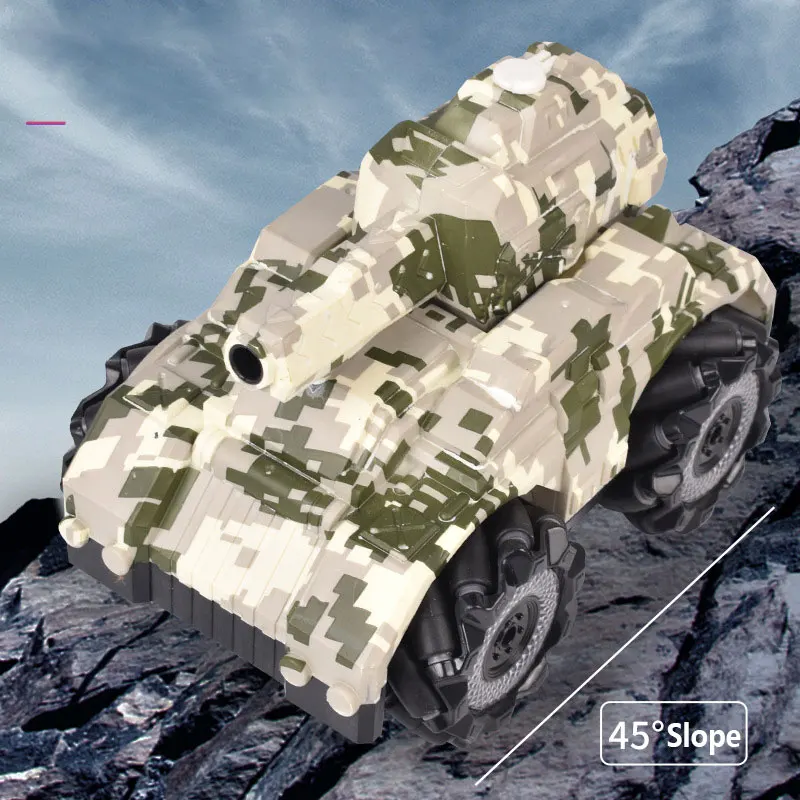 2 4G Радиоуправляемый автомобиль игрушки Танк для детей может стрелять водяные