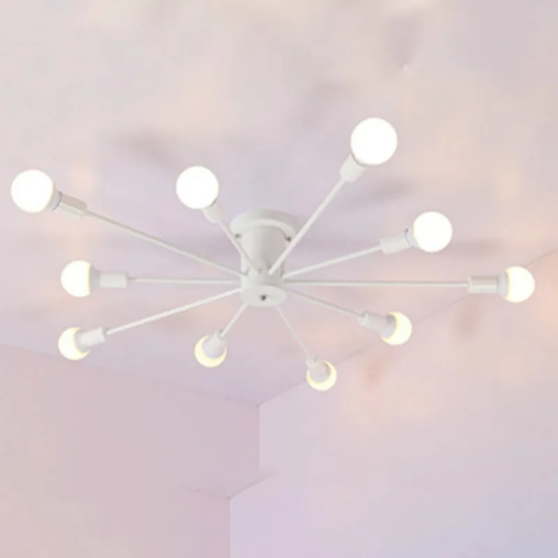 Ретро стиль минималистский линии железа искусства светодиодный потолочный