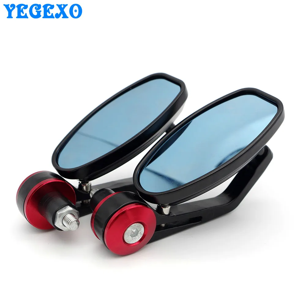 Боковое зеркало для мотоцикла 8 мм 10 с ручкой kawasaki zx6r 2006 z1000 2007 kle 500 ex650 zx10r 2016 ninja