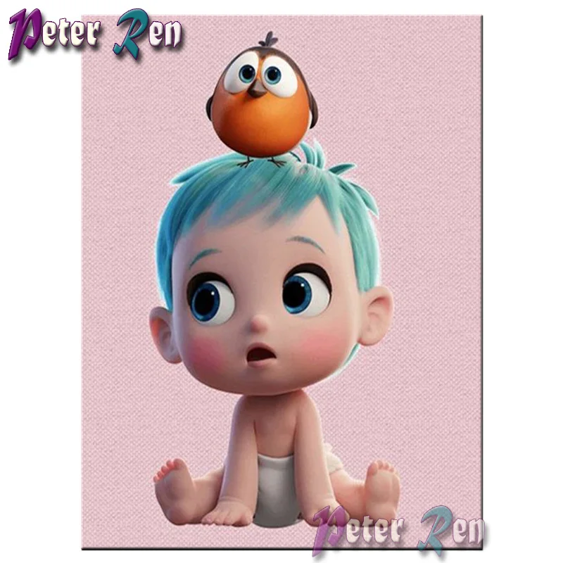 Алмазная вышивка для детей 5d с изображением персонажей мультфильмов