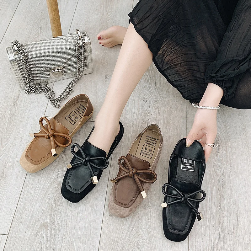 Female Lazy Shoes Women Fashion Elegant Ladies Single Casual Loafers Comfortable Low Heels Slip On U14-53 | Обувь