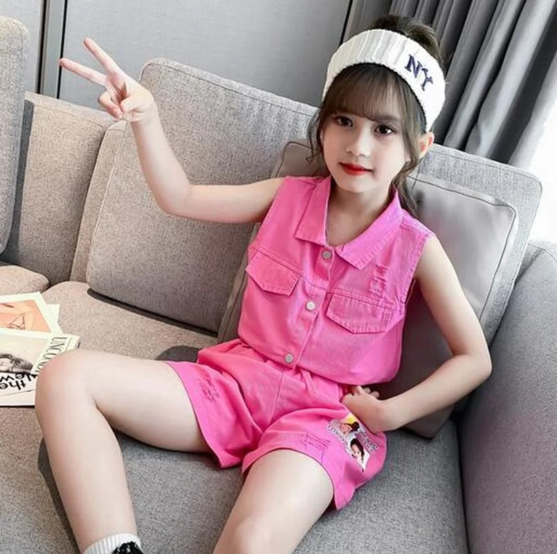 

Summer Children Clothing Sets for Girls Cotton Shirt + Shorts 2Pcs Kids Clothes Sports Suit Baby Girl Costume 4 6 7 8 10 12 Year