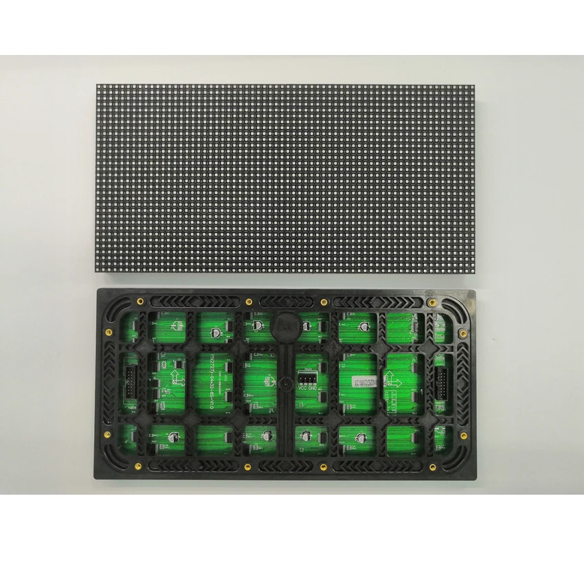 Фото Полноцветный светодиодный модуль P5 наружный дисплей Rgb SMD2727 320*160 мм 64x32 пикселей HUB75 1/8S матричный знак №1
