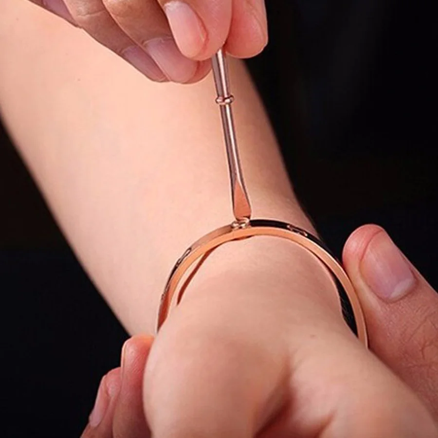 Новая мода 1 шт титановая сталь Винт Браслеты Роскошные любовь стиль браслеты