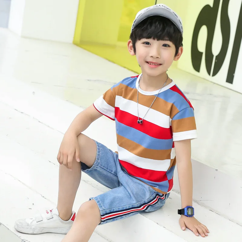 Sport Suits Teenage Summer Boys Clothing Sets Short Sleeve T Shirt & Pants Casual 4 5 6 7 8 9 10 12 13 Years Child Boys Clothes