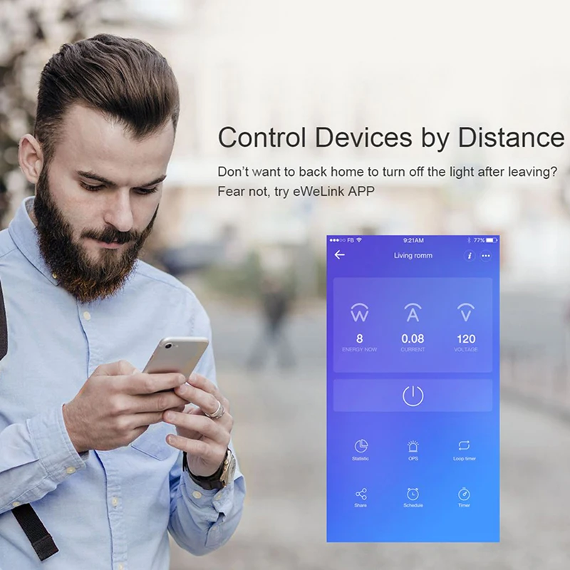 Умная Беспроводная розетка SONOFF IW100 IW101 S31 с Wi Fi и мониторингом