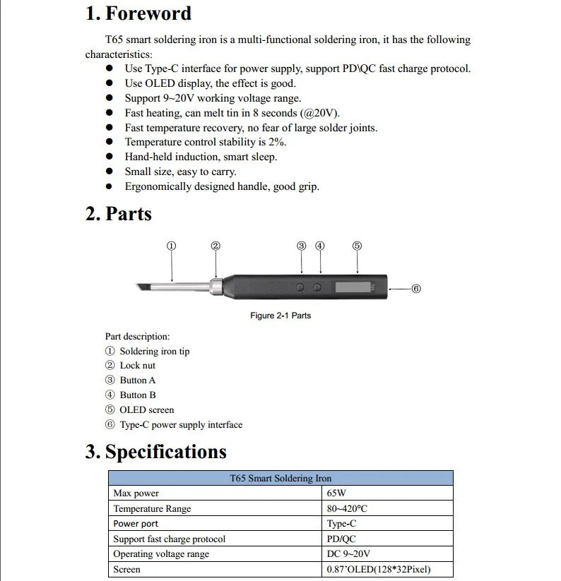 Паяльная станция T65 электронный сварочный паяльник новая версия 2022 Цифровой T12 OLED