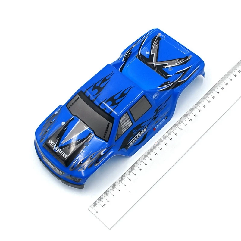 

2 Set RC Car Part: 1 Pcs Metal Shock Absorbers Red & 1 Set Car Body Shell Cover Case Blue