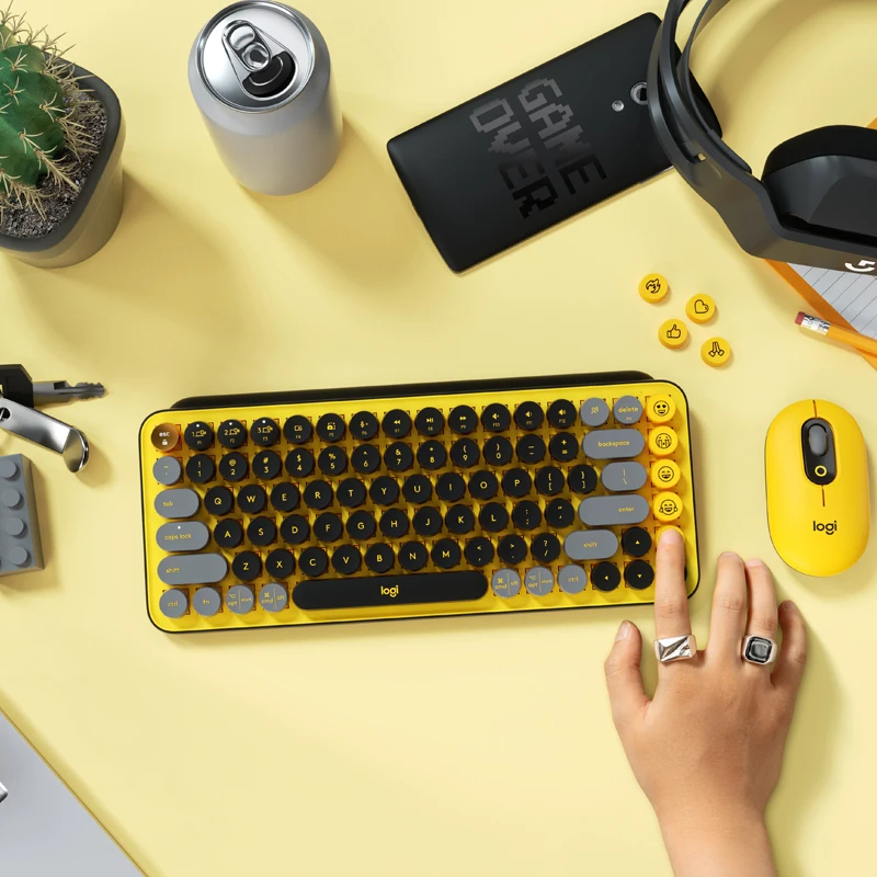 Мышь Logitech POP Беспроводная Бесшумная Bluetooth высокая точность | Компьютеры и офис