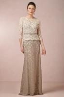 size available sleeves floor length elegant formal evening gown vestido de noiva vintage 2018 lace mother of the bride dresses