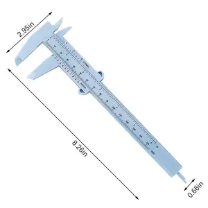 0-150mm DIY Tool Woodworking Metalworking Plumbing Model Making Plastic Vernier Caliper Aperture Depth Diameter Measure Tool