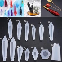 1pcs pendulum shape silicone mold mould 3d for resin accessories pendant diy jewelry craft making tool